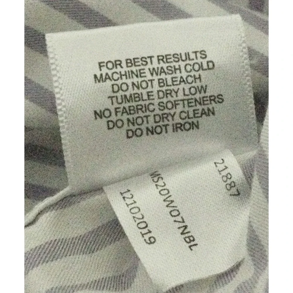 Vtg Peter Millar Shirt Men Size Large Purple white striped Button Up Long Sleeve - Picture 8 of 11